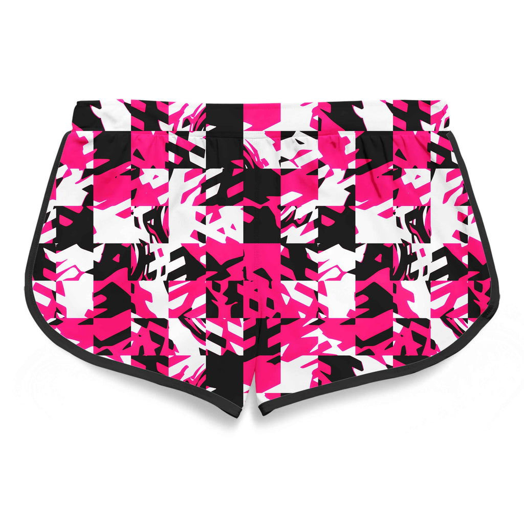 Pink Digital Women's Retro Shorts, Big Tex Funkadelic, | iEDM