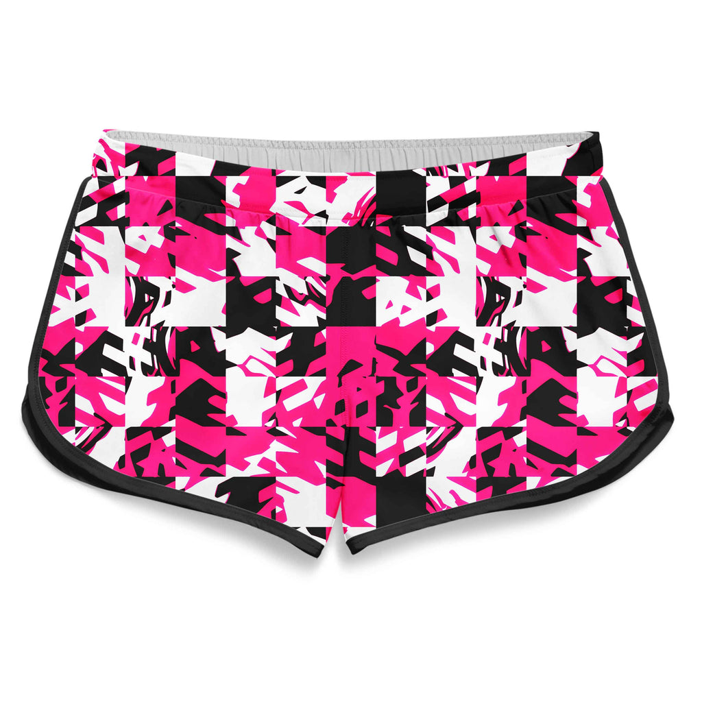 Pink Digital Women's Retro Shorts, Big Tex Funkadelic, | iEDM