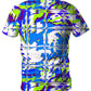 Blue Rave Glitch Men's T-Shirt, Big Tex Funkadelic, | iEDM