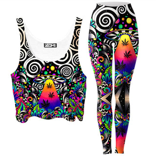 BrizBazaar - Brizland Crop Top and Leggings Combo