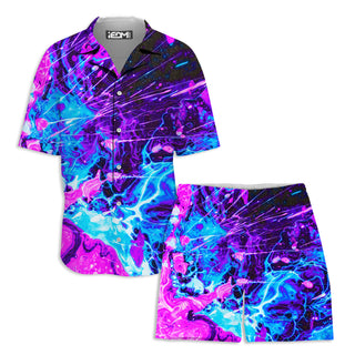 Noctum X Truth - Cosmic Burst  Lounge Shirt and Shorts Combo