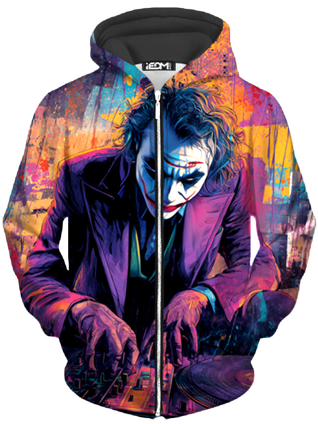Deranged Frequencies Unisex Zip-Up Hoodie - iEDM