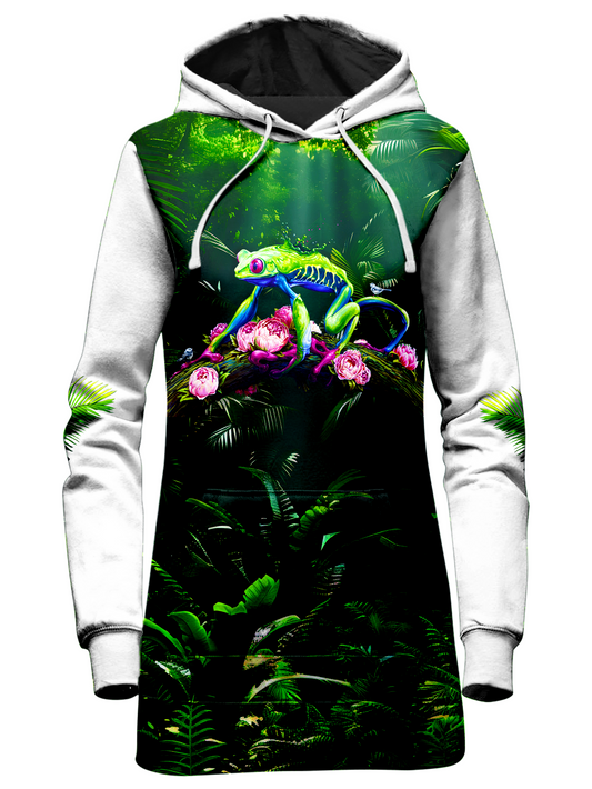 Fern Blossom Hoodie Dress - iEDM