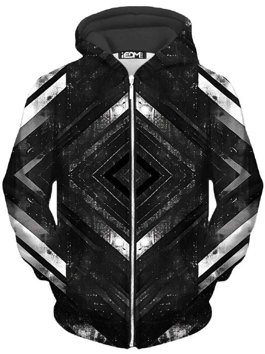 Fractured Core Unisex Zip-Up Hoodie - iEDM