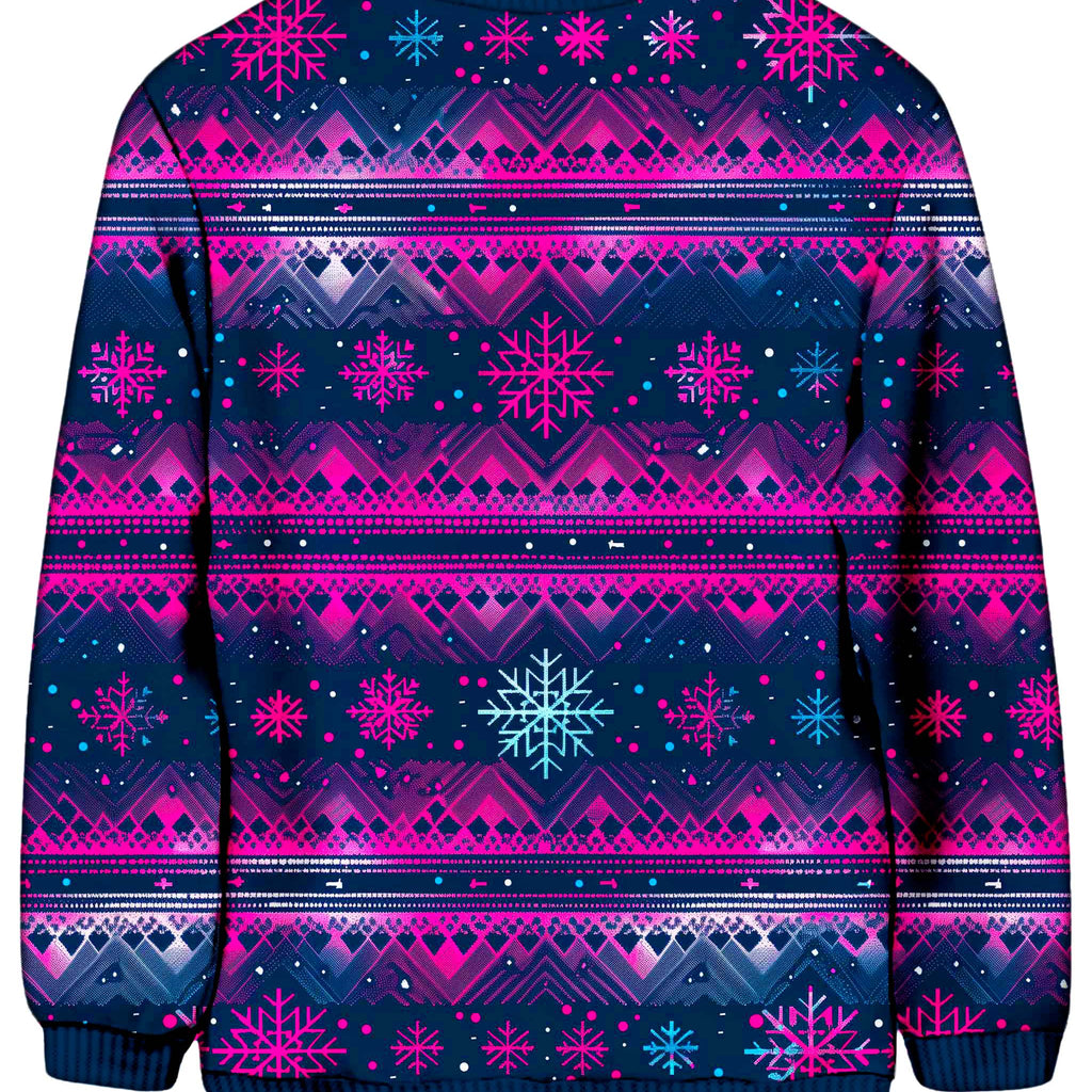 Frosted Neon Christmas Ugly Sweatshirt