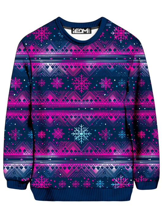 Frosted Neon Christmas Ugly Sweatshirt - iEDM