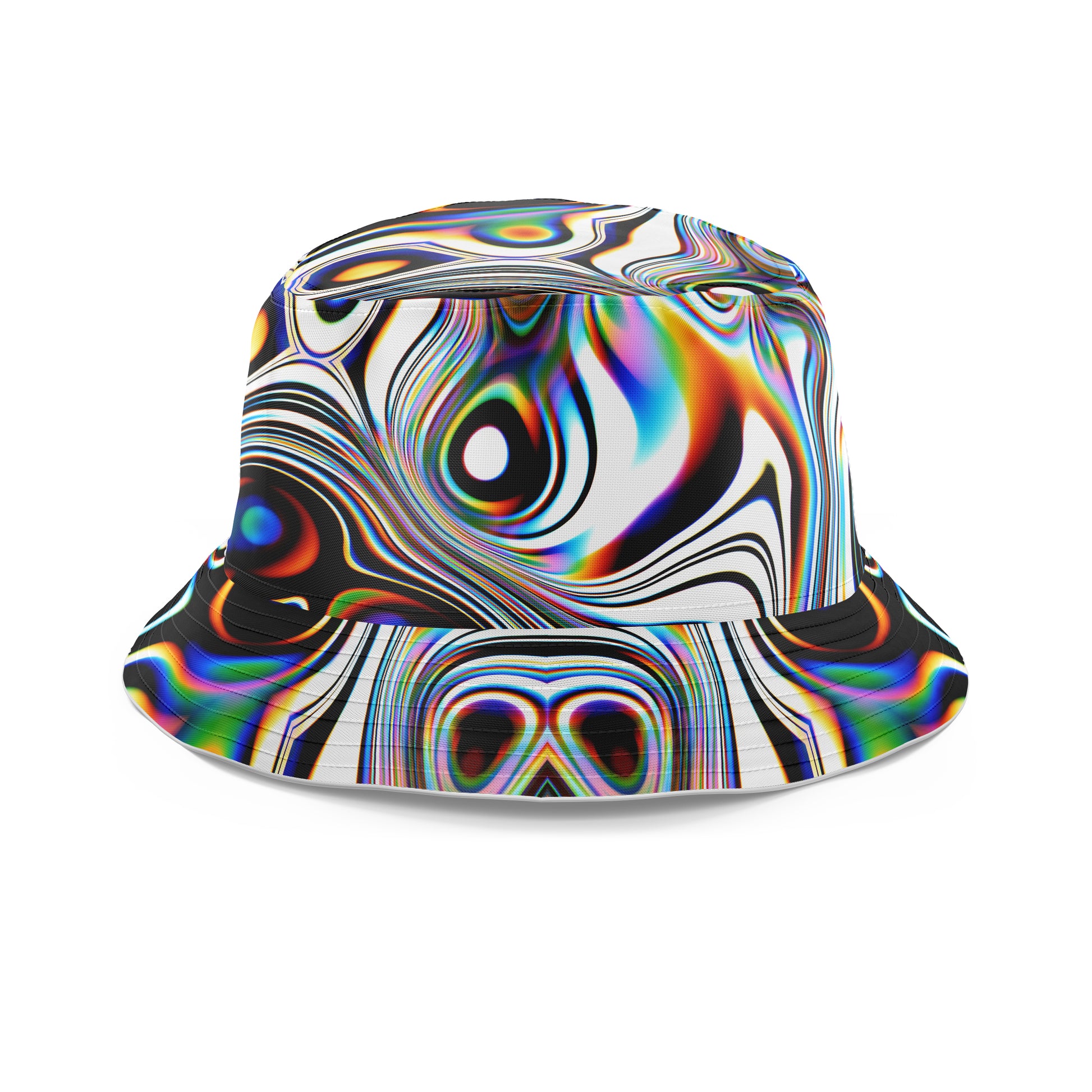 Oil Aura T-Shirt and Shorts with Bucket Hat Combo, Glass Prism Studios, | iEDM