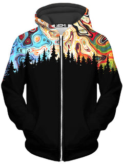 Gratefully Dyed - Night Sky Unisex Zip-Up Hoodie