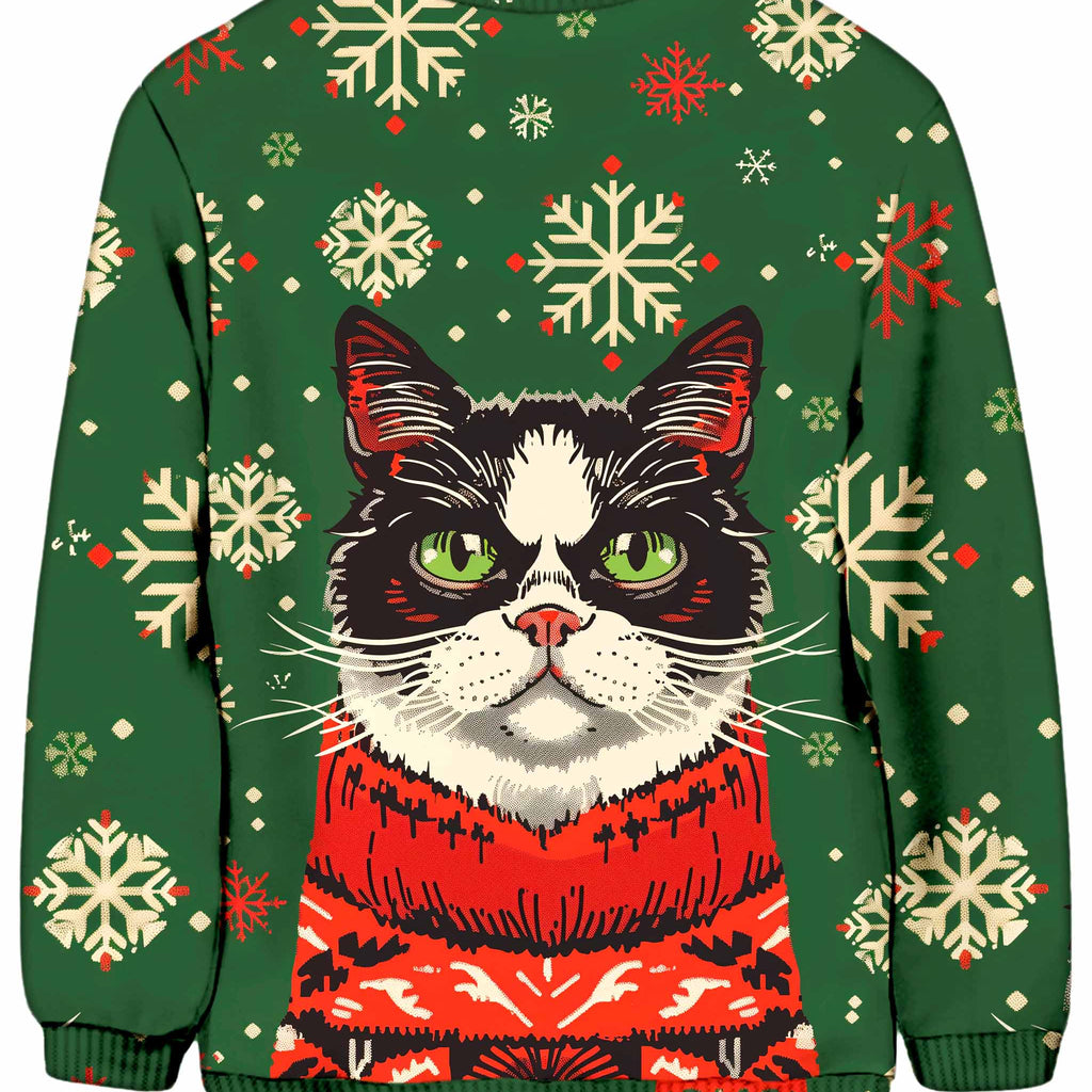 Grumpy Cat Christmas Ugly Sweatshirt