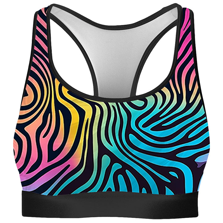 Hypnotica Rave Bra and High Waist Booty Shorts Combo - iEDM