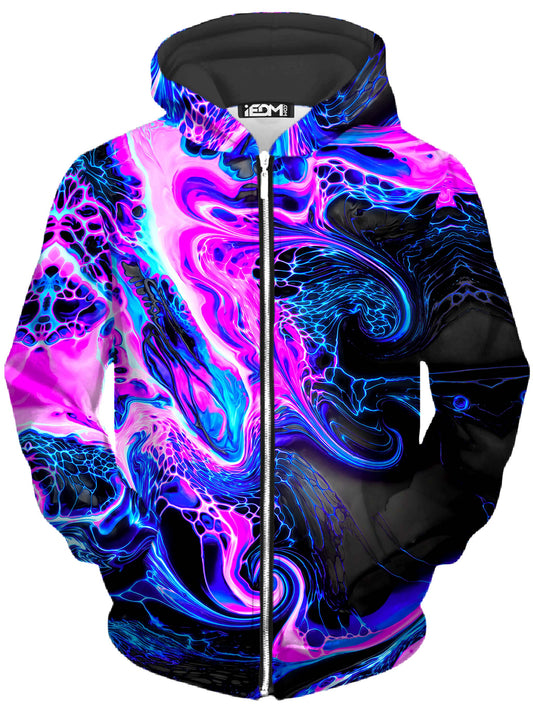 Liquid Ghost Unisex Zip-Up Hoodie, Noctum X Truth, | iEDM