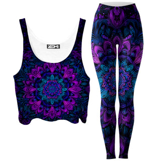 iEDM - Lotus of Light Crop Top and Leggings Combo