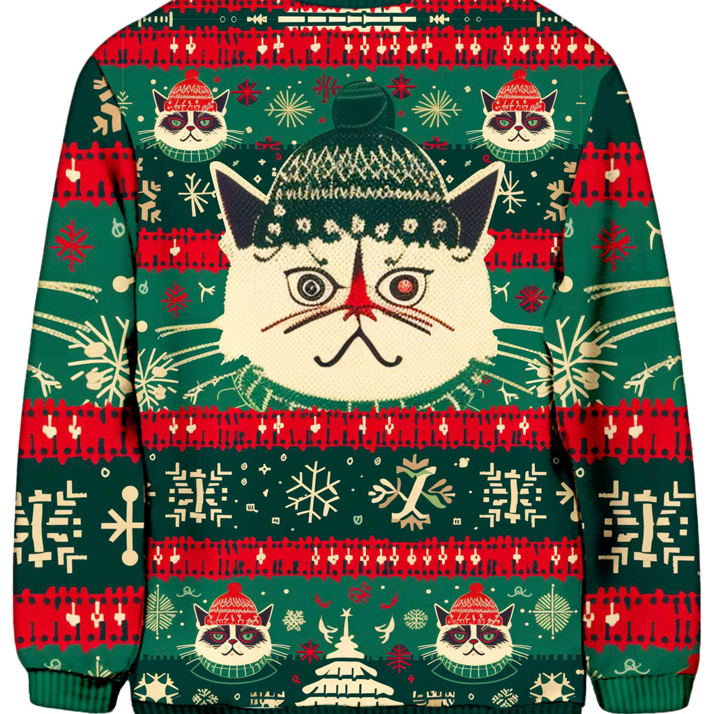 Merry Catnip Christmas Ugly Sweatshirt