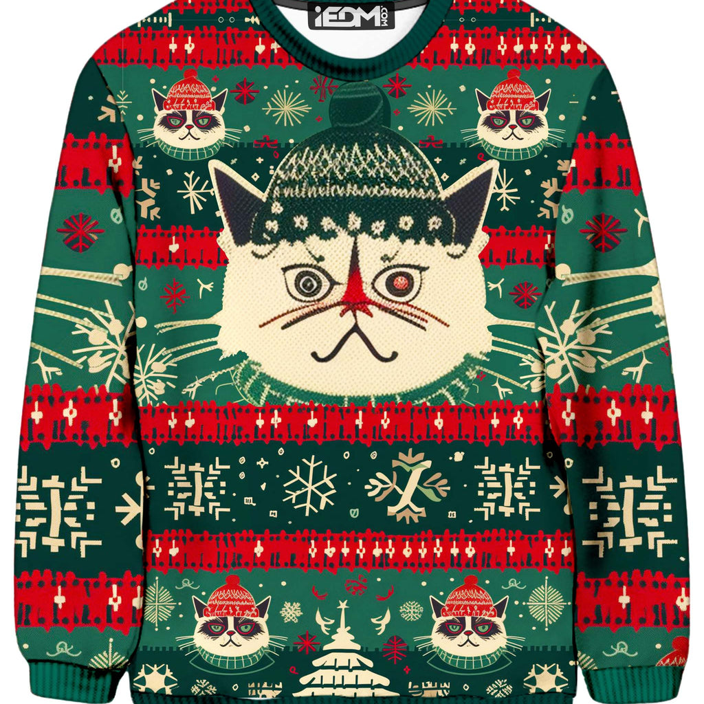 Merry Catnip Christmas Ugly Sweatshirt