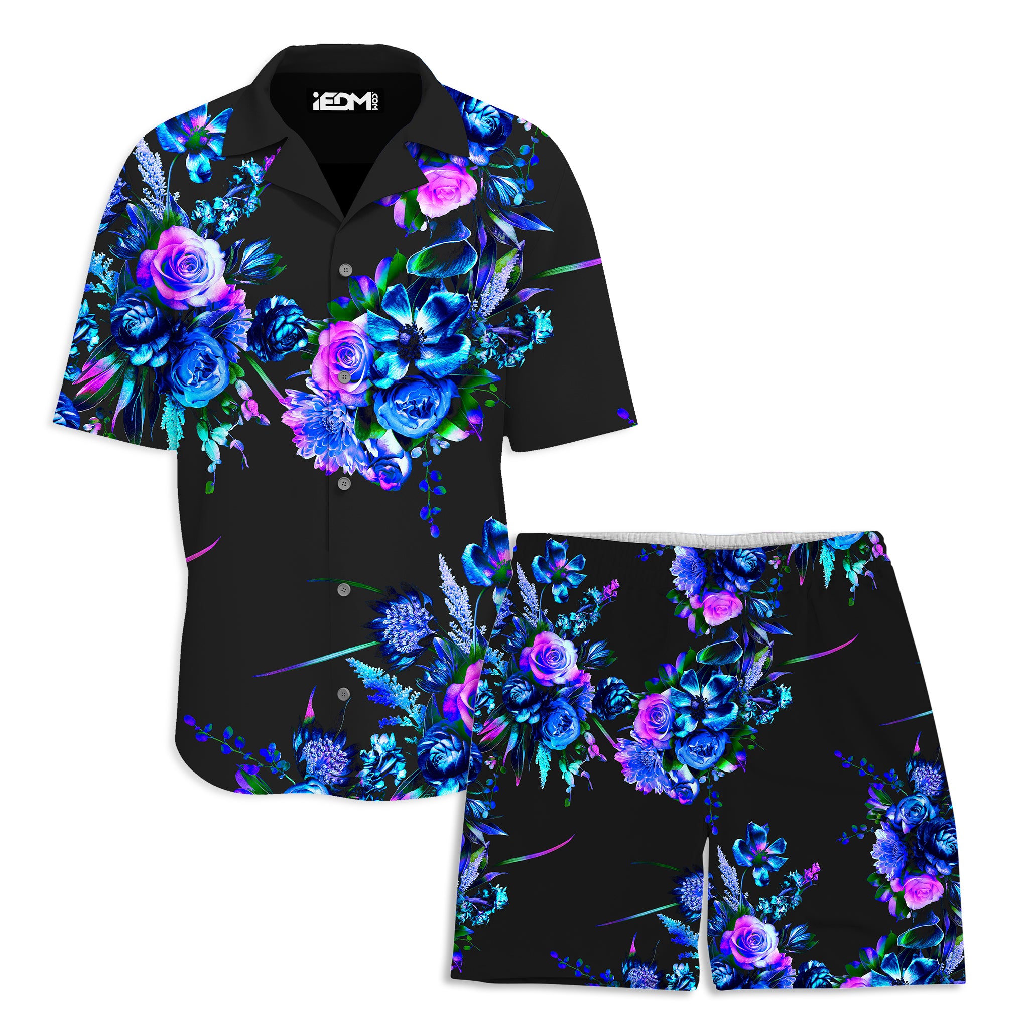 iEDM Midnight Garden Lounge Shirt and Shorts Combo