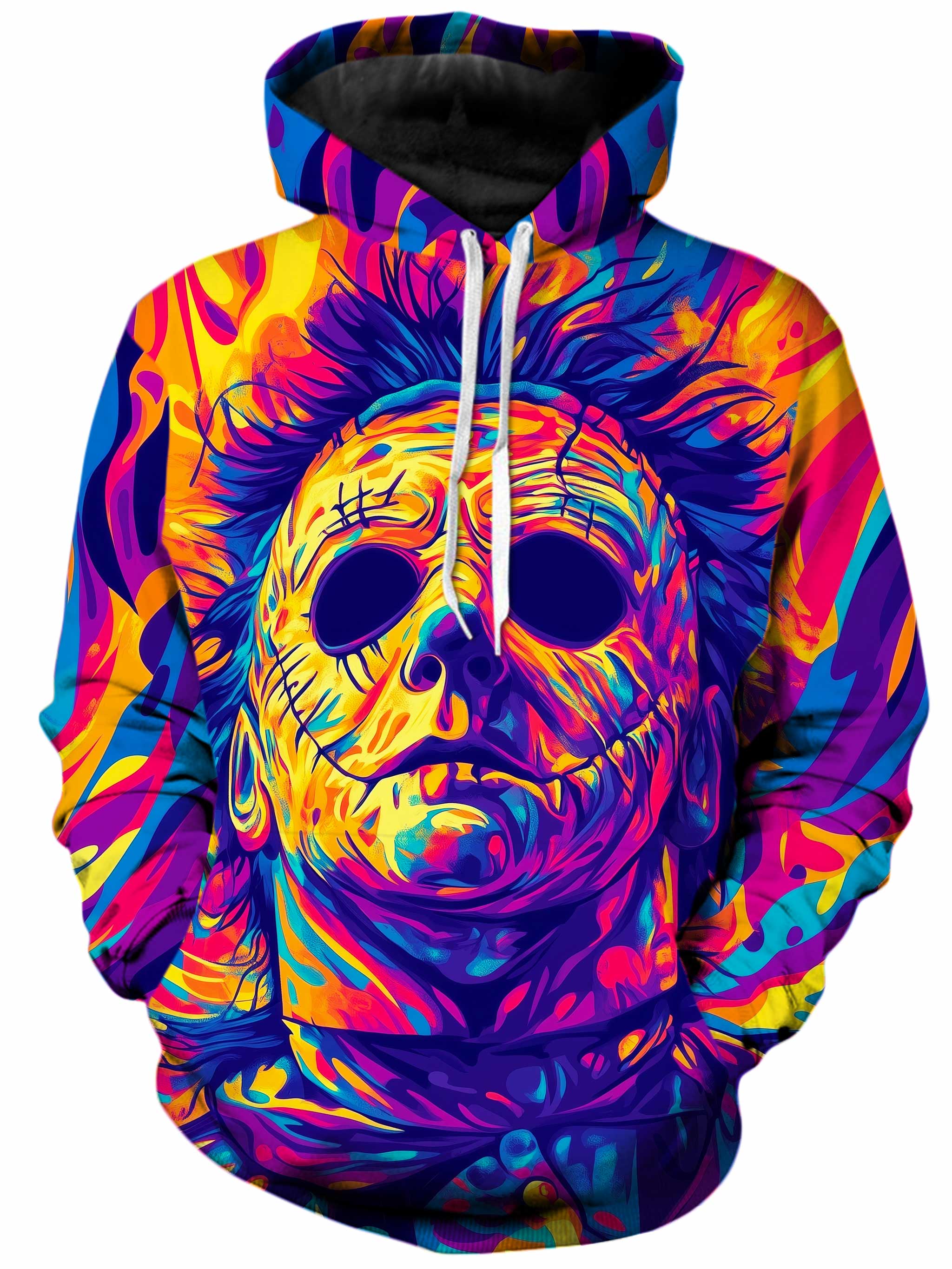 Myers Unisex Hoodie by iEDM in Black X Small Pullover