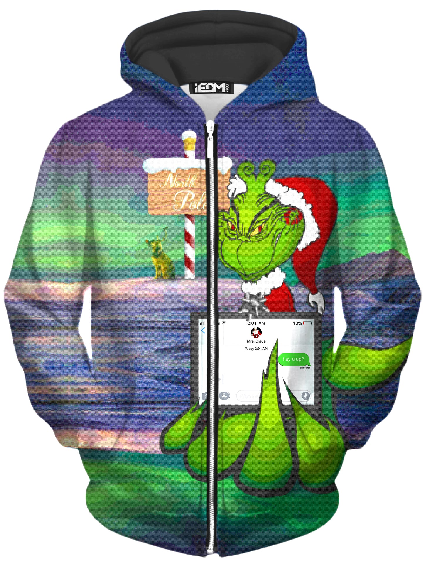 Savage Grinch Unisex Zip-Up Hoodie, Noctum X Truth, | iEDM