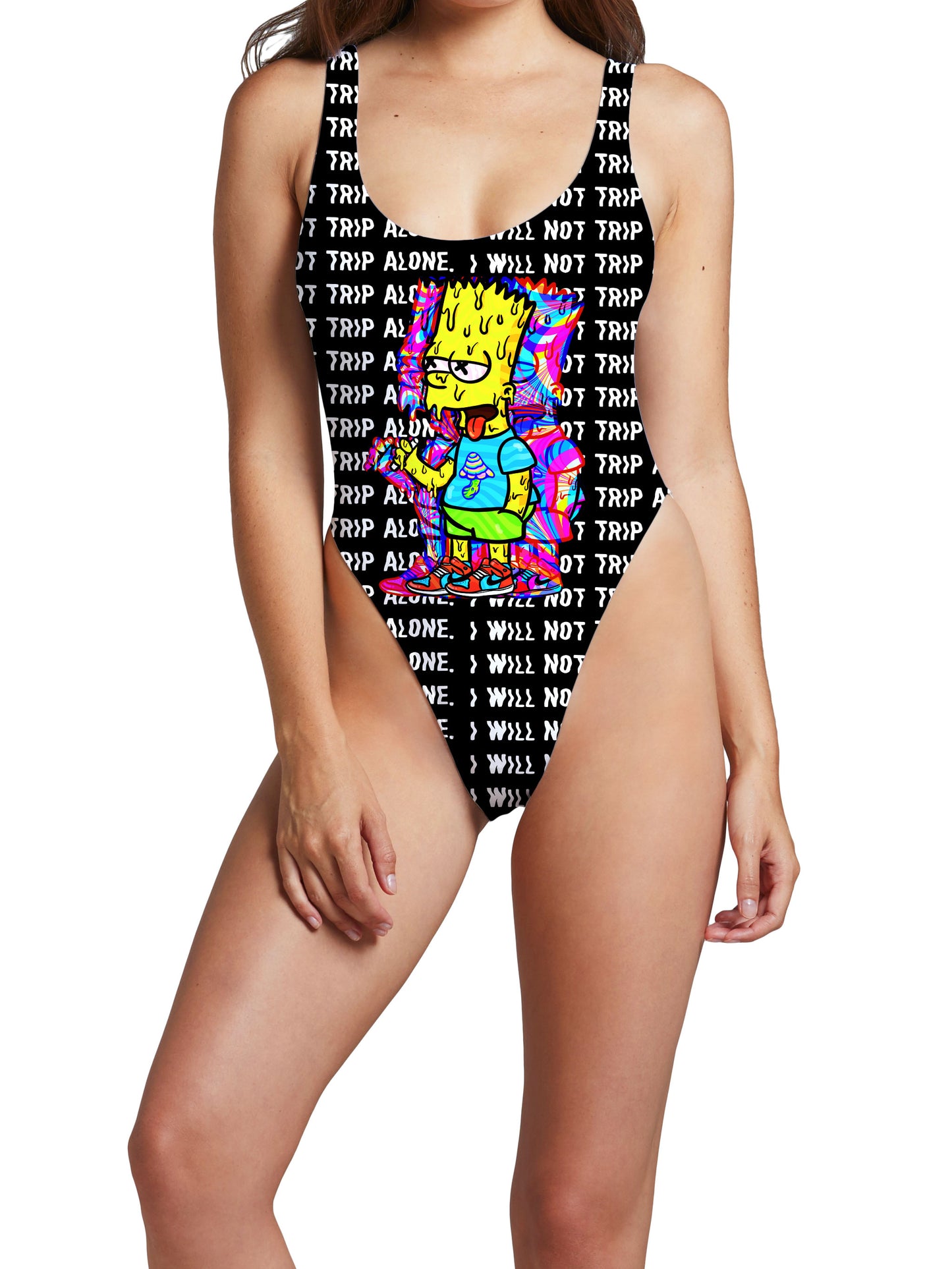 Tripping with Him High Cut One-Piece Swimsuit, Noctum X Truth, | iEDM