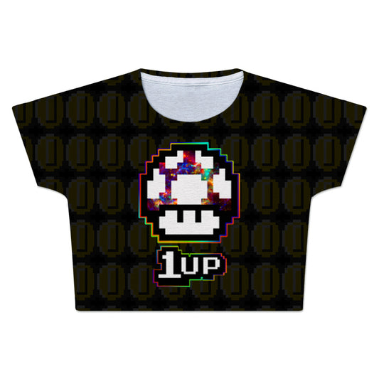 Level Up Mushroom Crop Tee - iEDM
