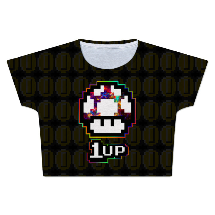 Level Up Mushroom Crop Tee - iEDM
