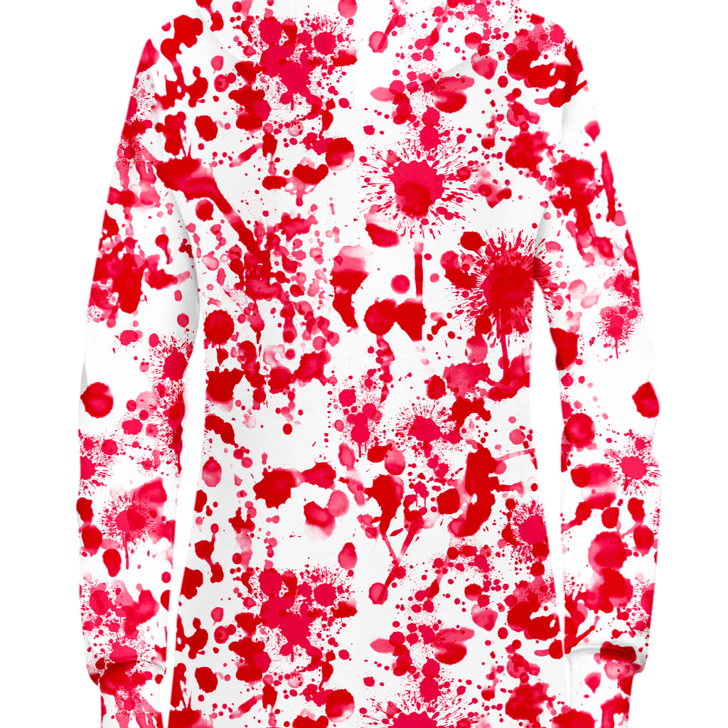 White Blood Print Hoodie Dress, Nakari Studios, | iEDM