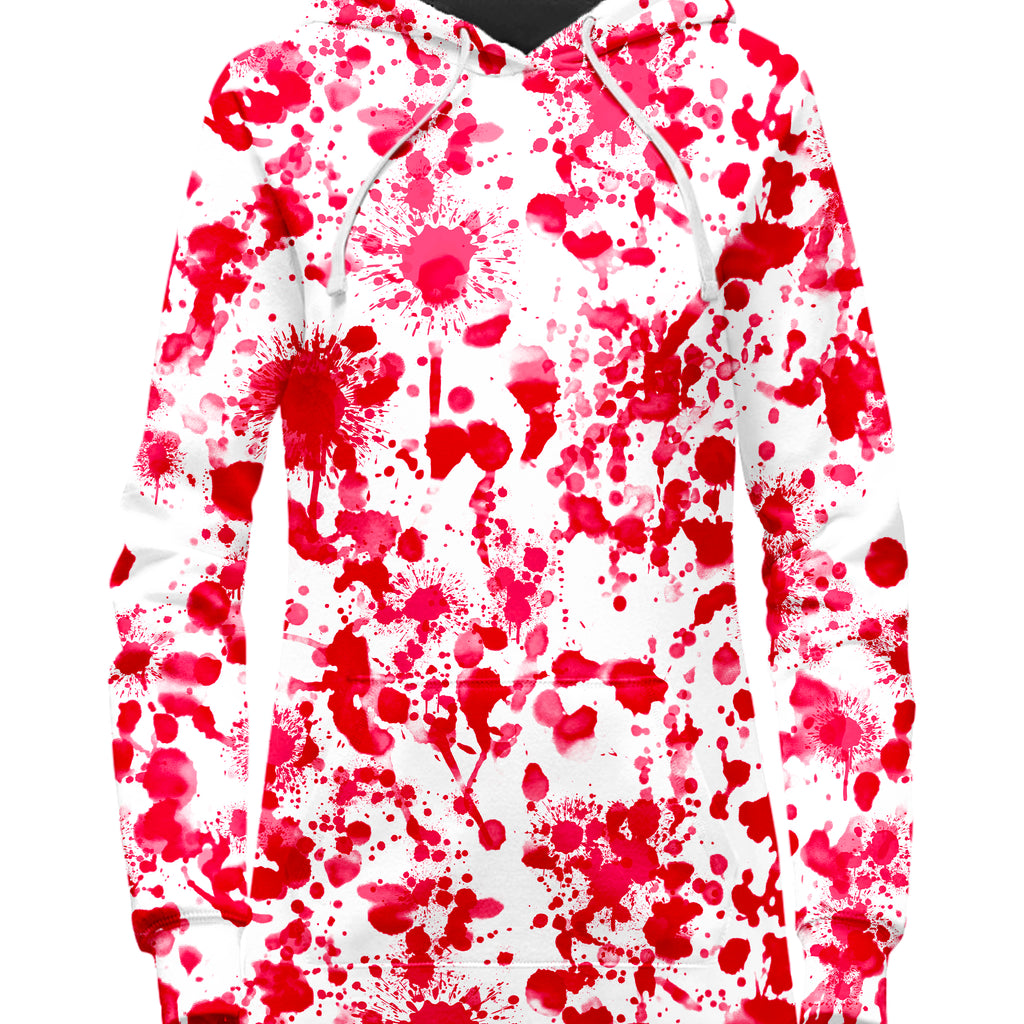 White Blood Print Hoodie Dress, Nakari Studios, | iEDM