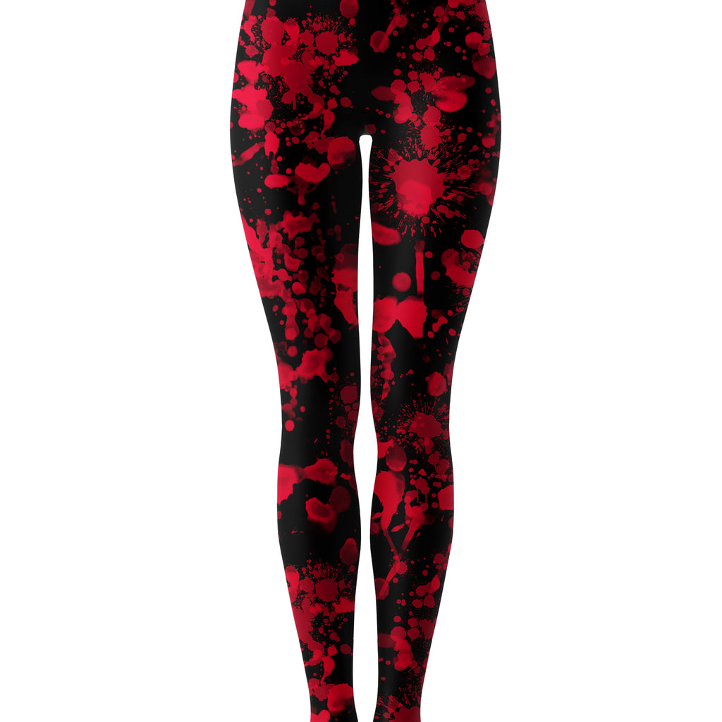Bloody Black Crop Top and Leggings Combo, Nakari Studios, | iEDM