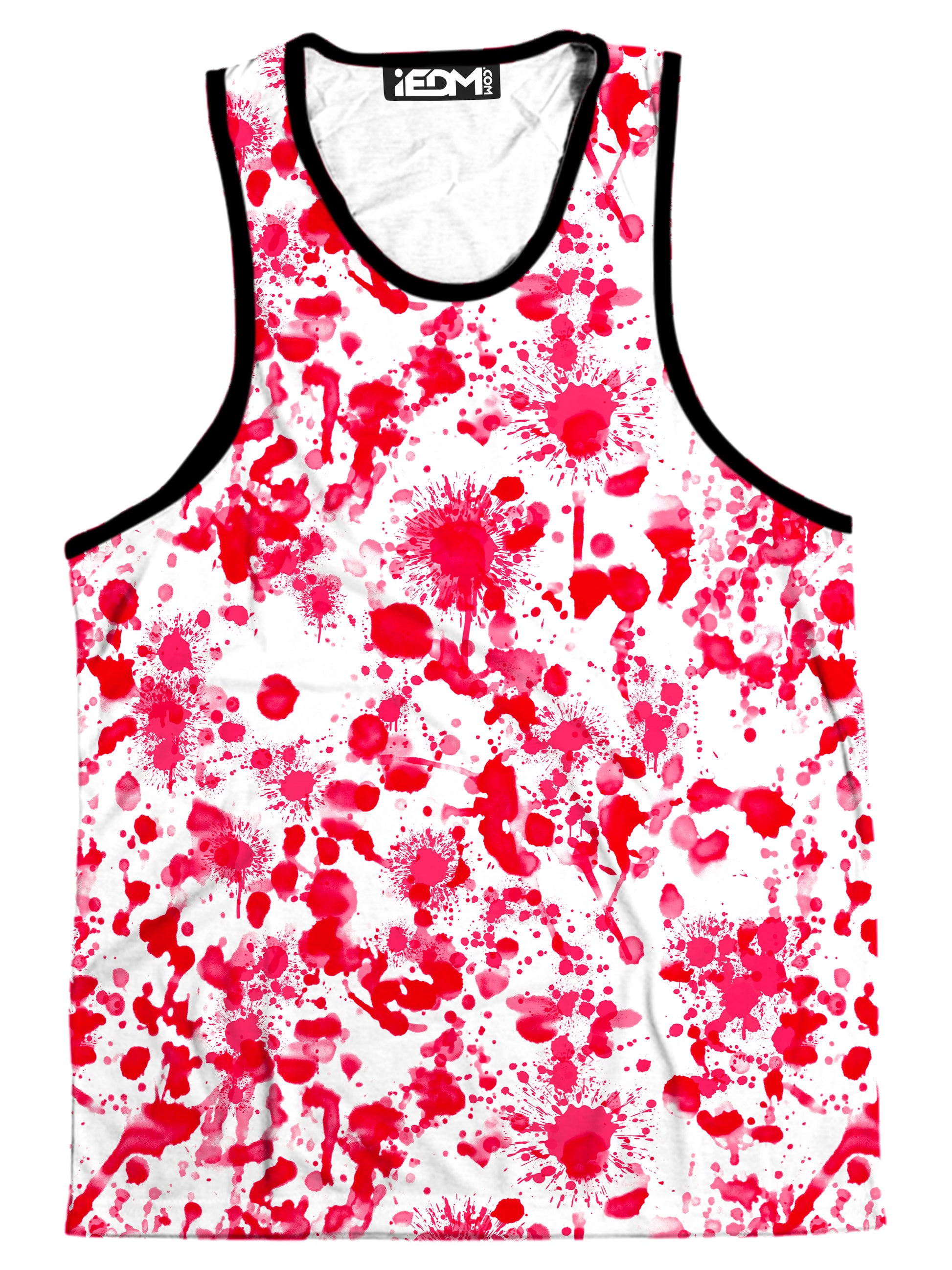 White Blood Print Men's Tank, Nakari Studios, | iEDM