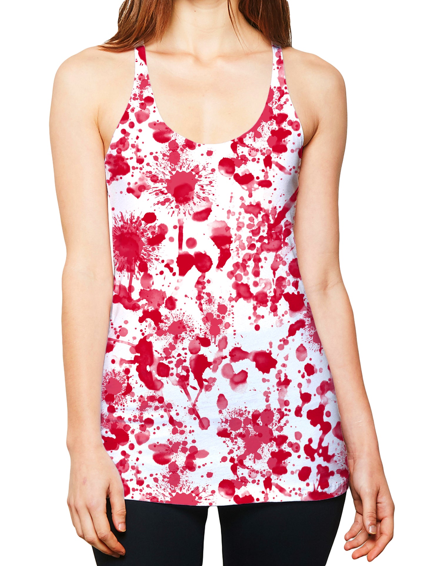 White Blood Print Women's Tank, Nakari Studios, | iEDM