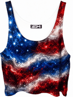 iEDM - Nebula Stripes Crop Top