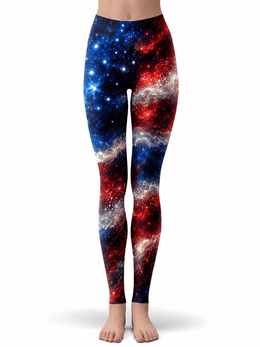 Nebula Stripes Crop Top and Leggings Combo