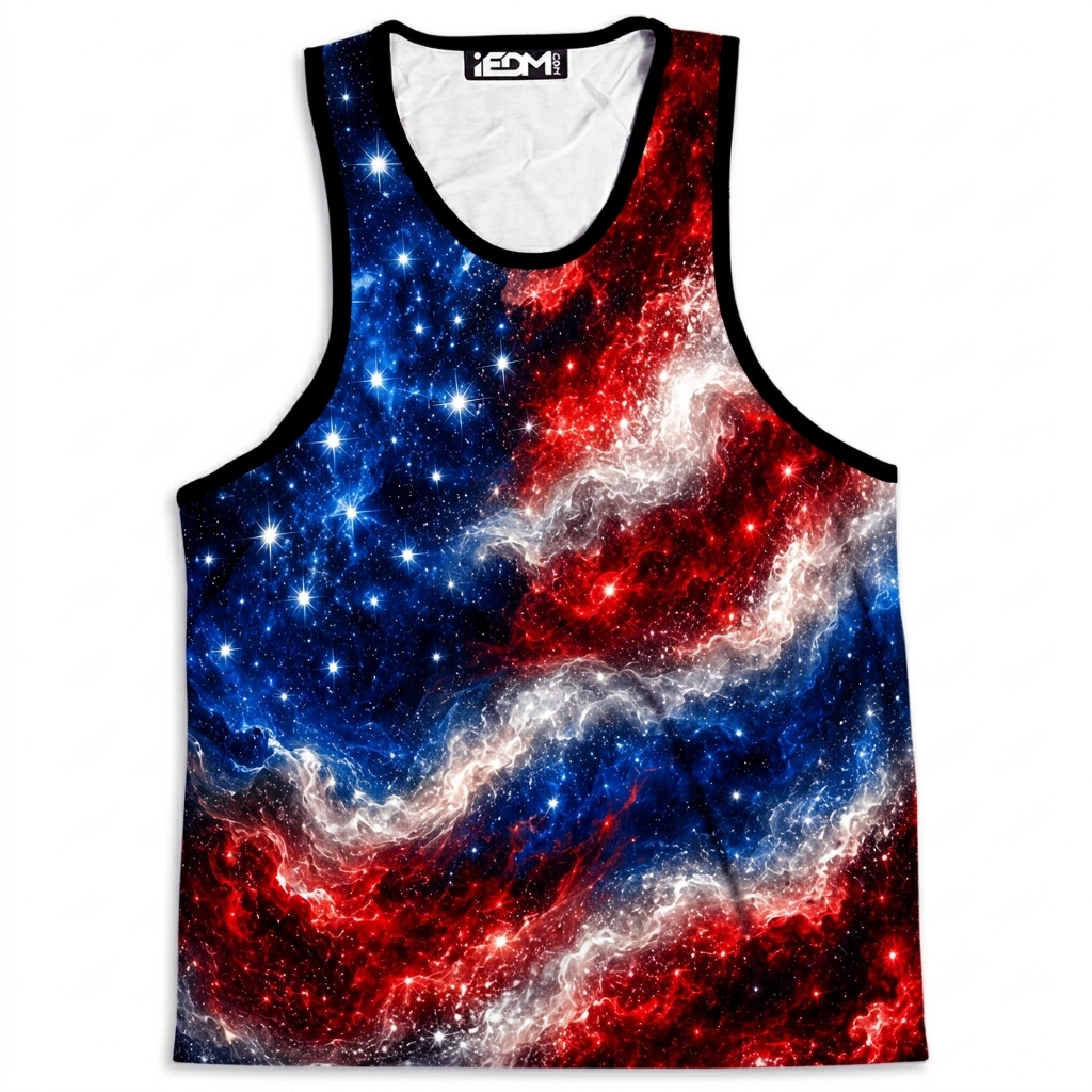 Nebula Stripes Men's Tank and Shorts Combo