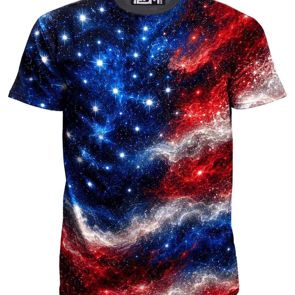 Nebula Stripes Men's T-Shirt and Shorts Combo