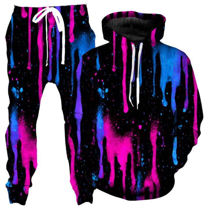 Neon Cascade Hoodie and Joggers Combo - iEDM