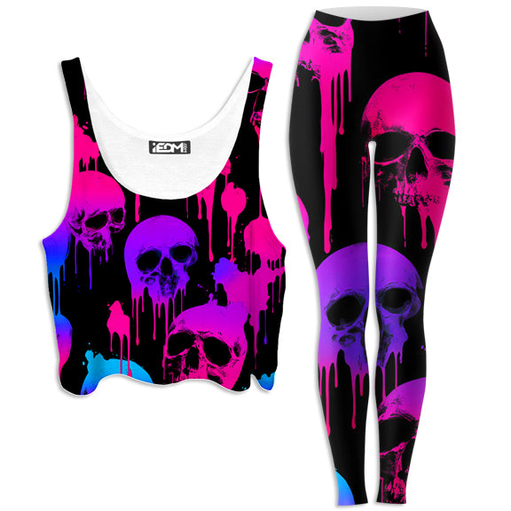 Neon Decay Crop Top and Leggings Combo - iEDM