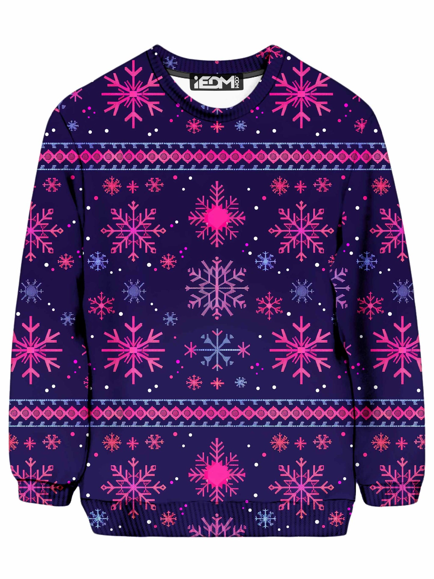 Neon Flakes Christmas Ugly Sweatshirt