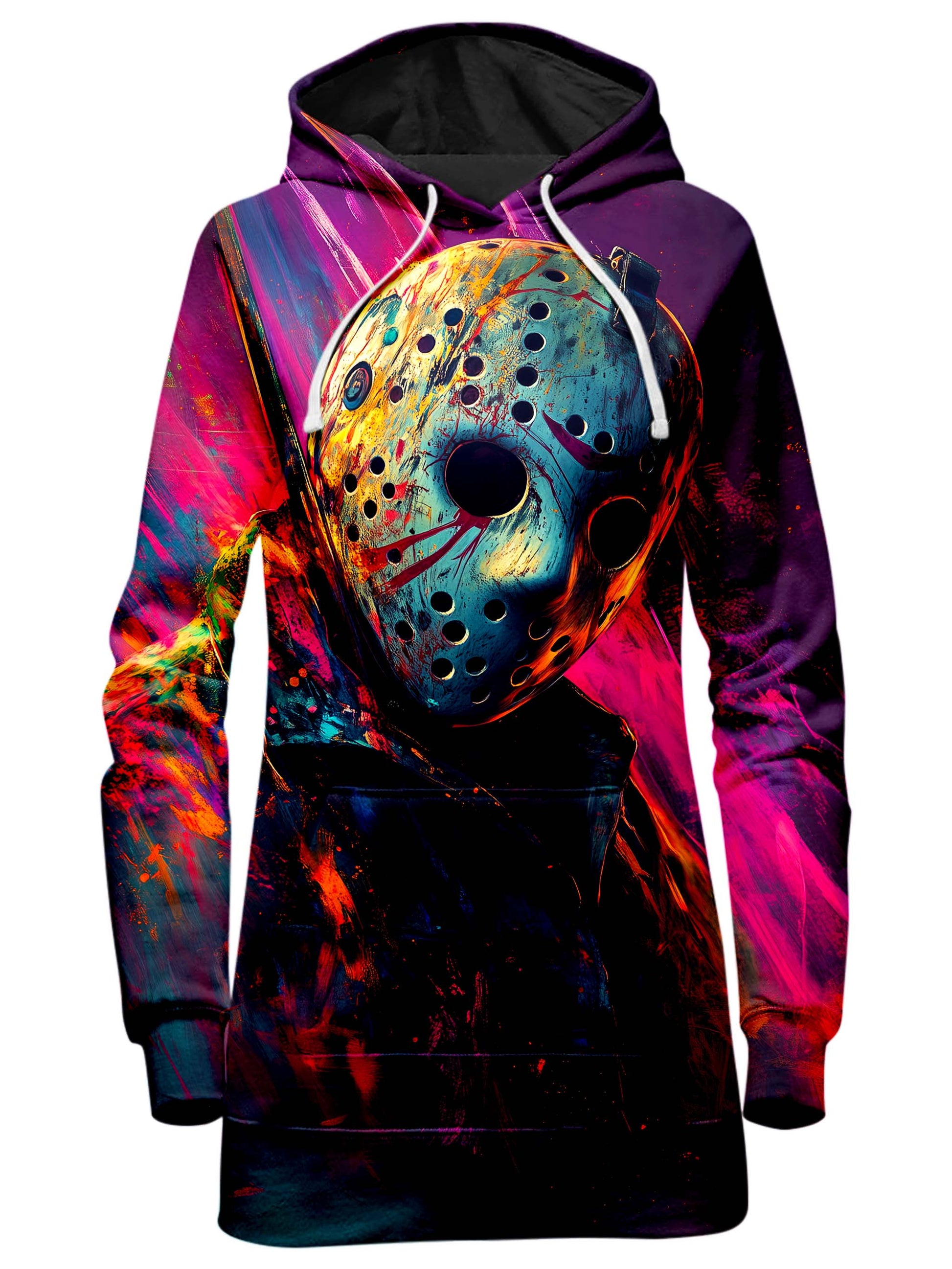neon hoodie dress Neon Sky Hoodie Dress