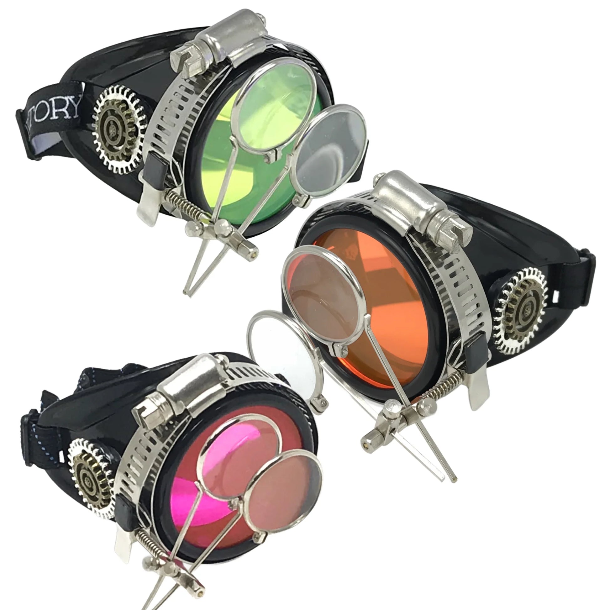 Pastel Goth Pirate Eyepatch Monocle Rave Goggle With Magnifying Eye Lo
