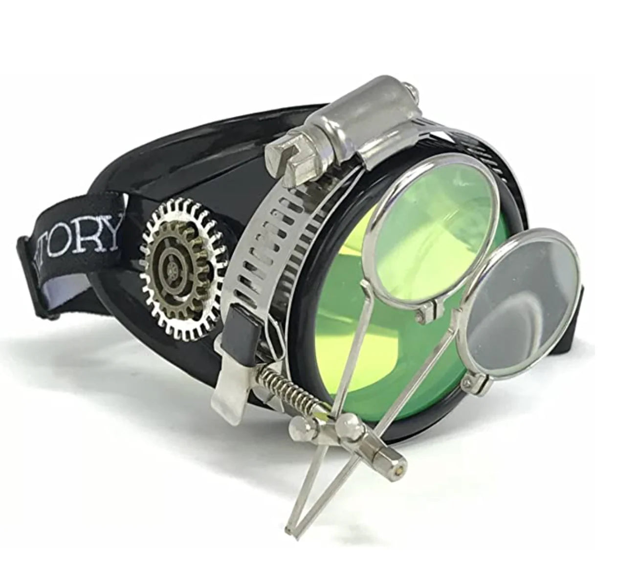 Pastel Goth Pirate Eyepatch Monocle Rave Goggle With Magnifying Eye Loupes - iEDM