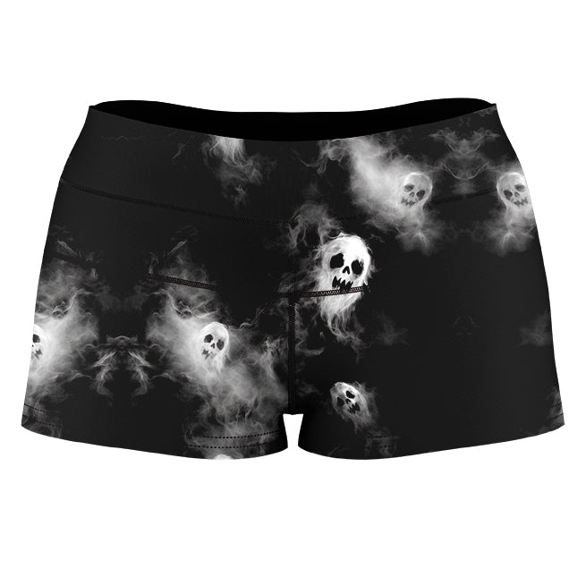 Phantom Mist High-Waisted Women's Shorts - iEDM
