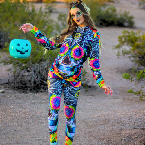 Suger Skull Hoodie Dress and Leggings Combo, Svenja Jodicke, | iEDM