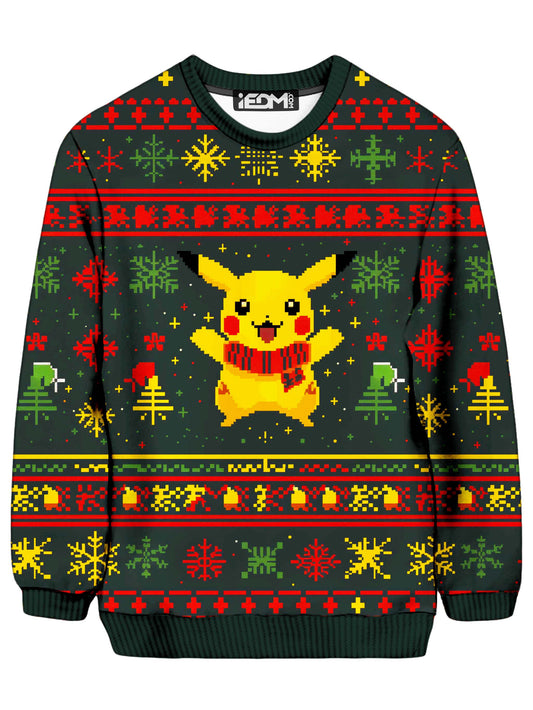 Pika Cheer Christmas Ugly Sweatshirt - iEDM