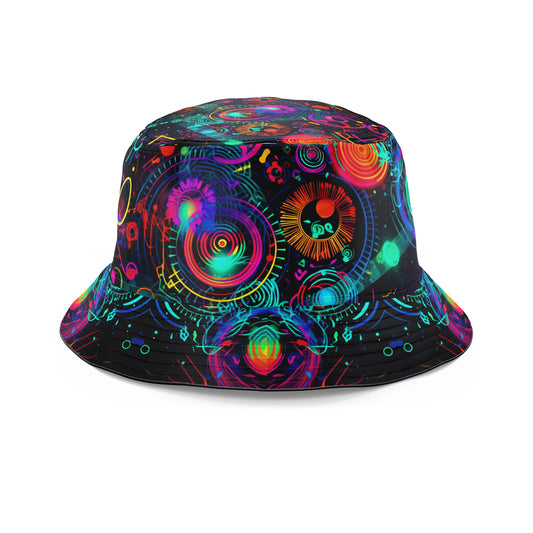 Retro Trip Bucket Hat, Psychedelic Pourhouse, | iEDM