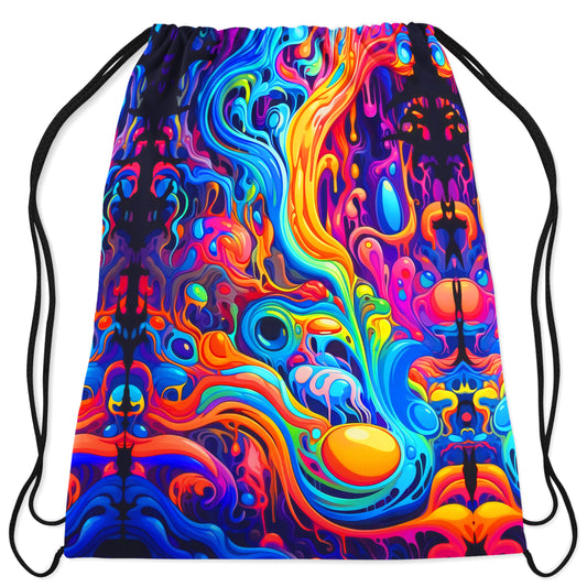 Kandi Swirl Drawstring Bag, Psychedelic Pourhouse, | iEDM