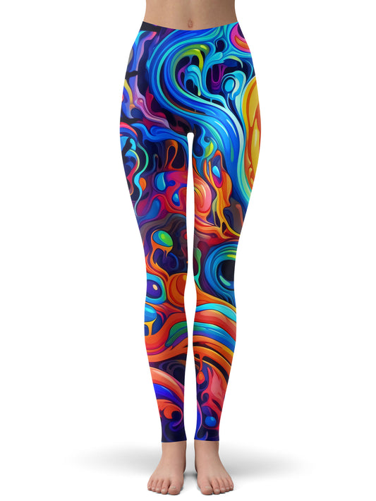 Kandi Swirl Leggings, Psychedelic Pourhouse, | iEDM