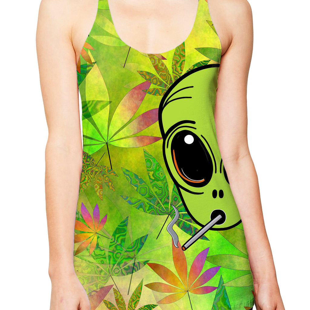 Alien Weed Women's Tank, Psychedelic Pourhouse, | iEDM