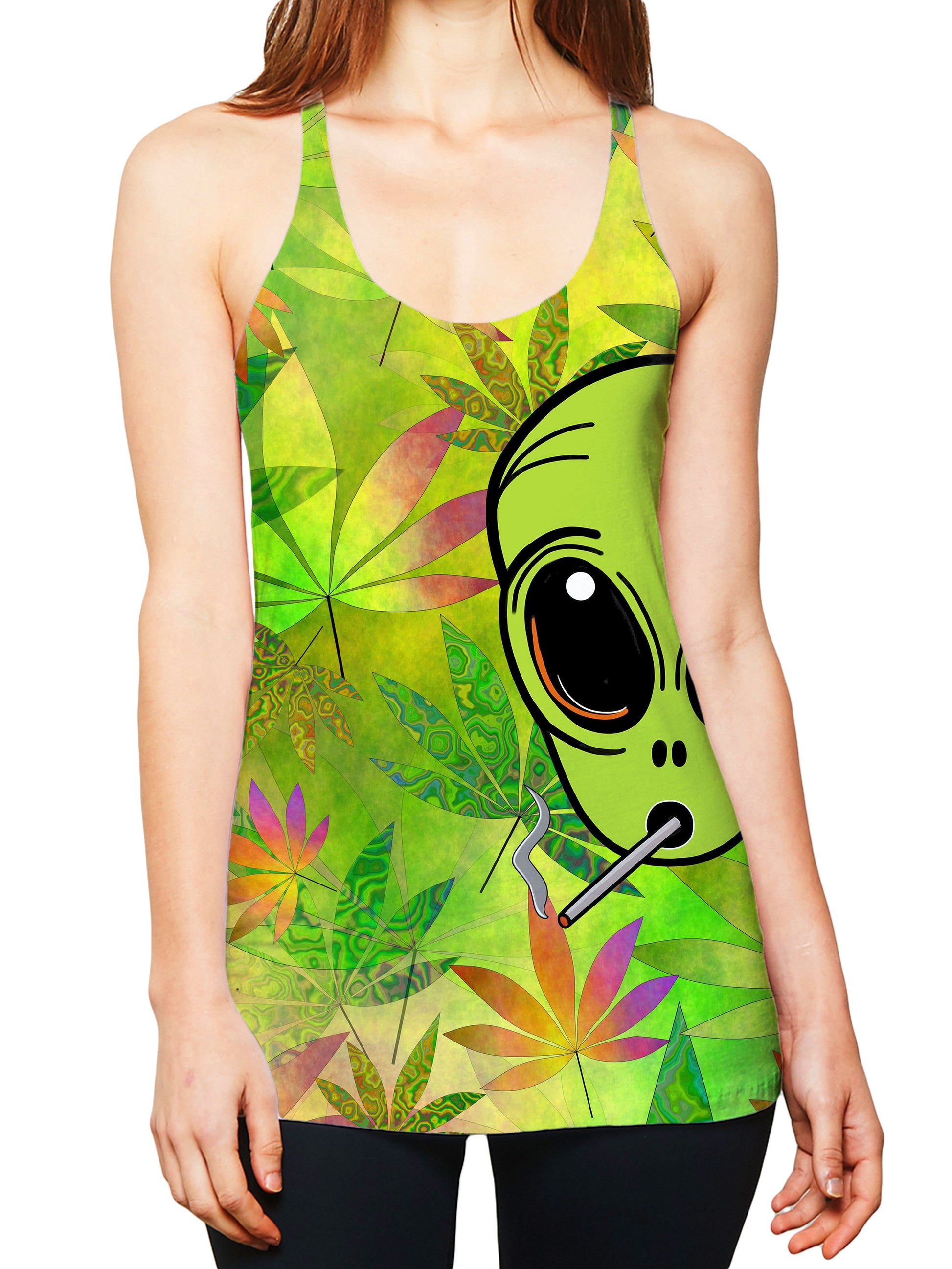 Alien Weed Women's Tank, Psychedelic Pourhouse, | iEDM