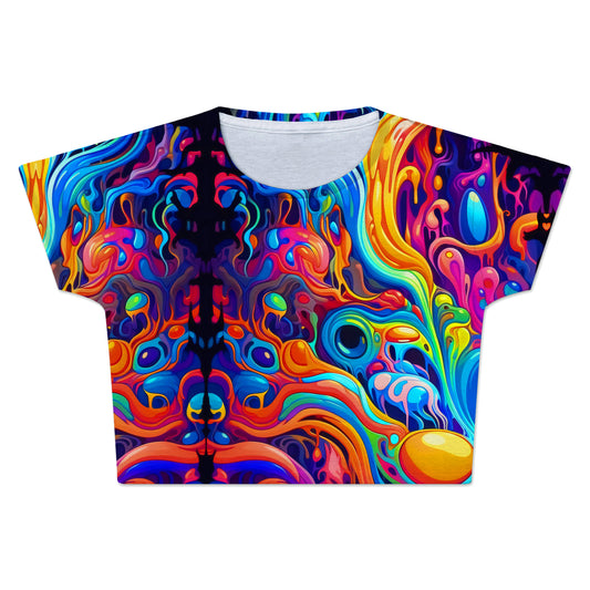 Kandi Swirl Crop Tee, Psychedelic Pourhouse, | iEDM