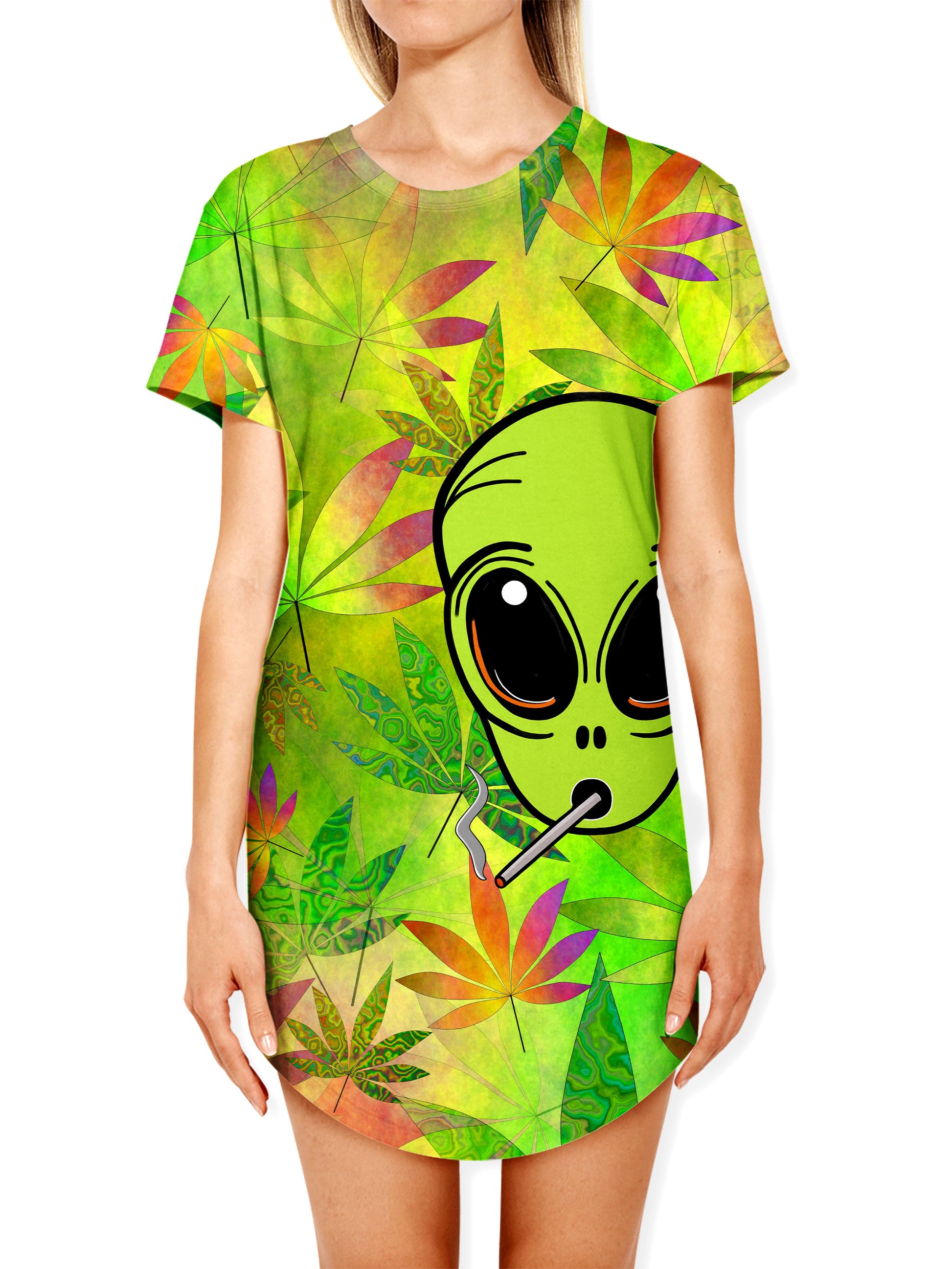 Alien Weed Drop Cut Unisex T-Shirt, Psychedelic Pourhouse, | iEDM