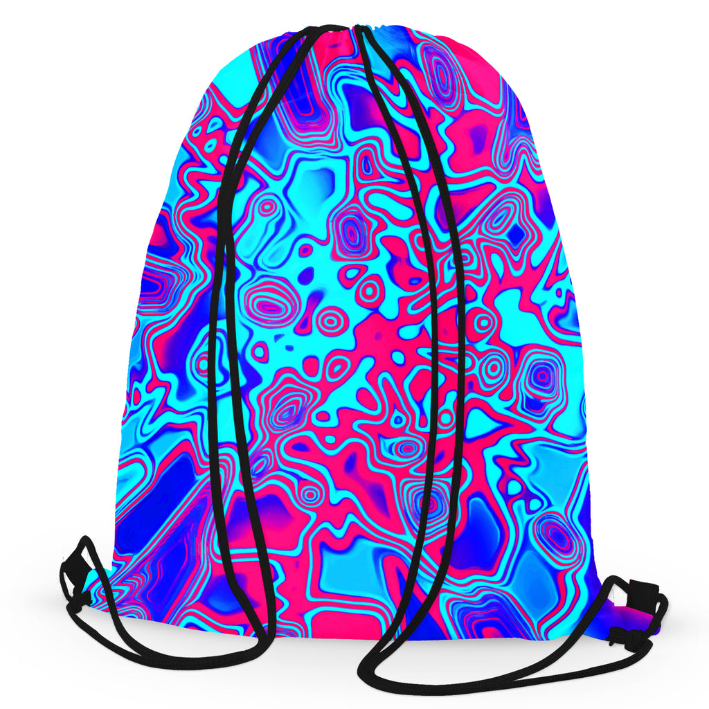 Psychedelic Plasma Drawstring Bag